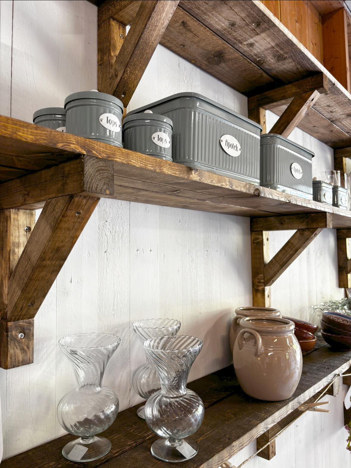 gårdsbutik., strömshaga, vaser, krus, småland